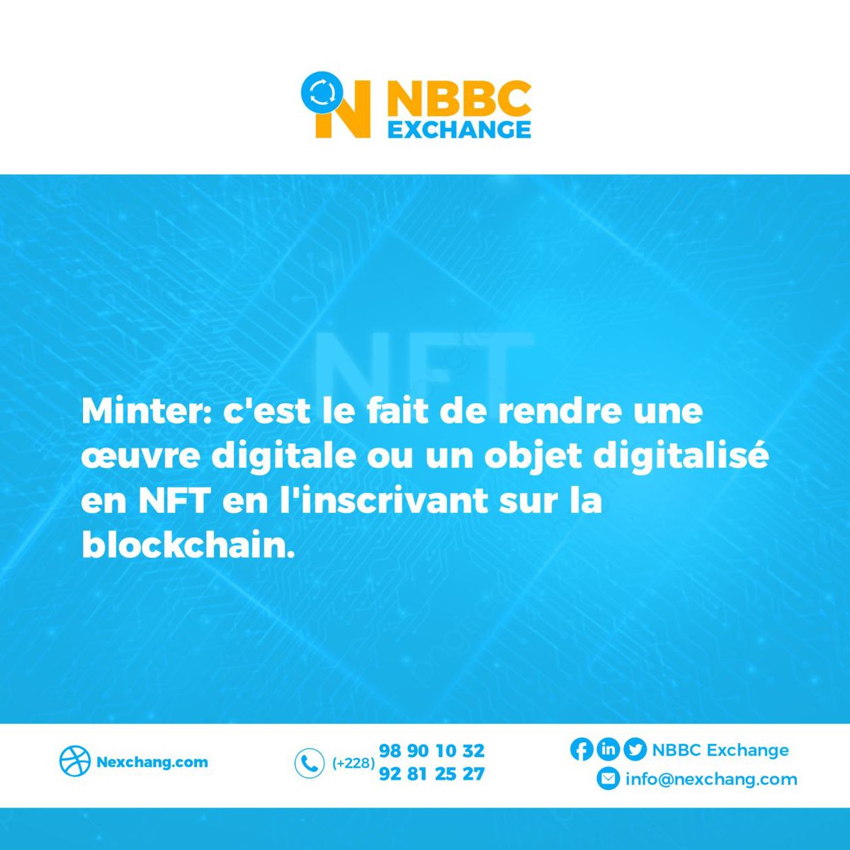Et si on programmait un live sur les NFT?
Mais en attendant les dollars sont disponibles sur nexchang.com
<a href="/Bitcoin/">Bitcoin</a> <a href="/BNBCHAIN/">BNB Chain</a> <a href="/jobsincrypto/">Cryptocurrency Jobs</a>