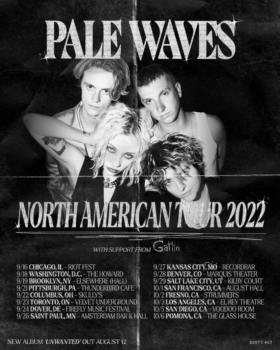 👅🇺🇸 NORTH AMERICA TOUR STARTS THIS WEEK 🇺🇸👅 who’s coming?? last remaining tickets available now palewaves.co.uk/live