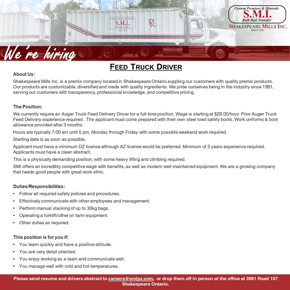 Shakespeare Mills Inc tweet media