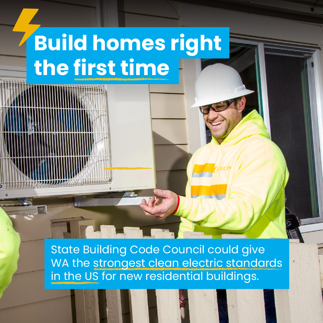 thurstonclimate's tweet image. WA has this unique opportunity to create jobs w/ the most #climate friendly residential bldg. energy codes in the country. Add your name to our petition to state officials! Link in bio. #CleanCodes #HealthyHomes