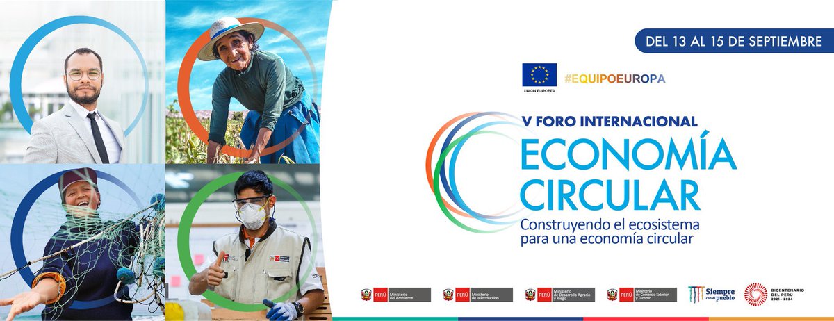 La implementación de la #EconomíaCircular 🌎♻️ es una tarea de todos, por esto las alianzas son fundamentales. Felicito al #EquipoEuropa @UEenPERU 🇵🇪🇪🇺 por el lanzamiento de su equipo de trabajo al V Foro Internacional de Economía Circular #VFIEC #TransiciónEnergética