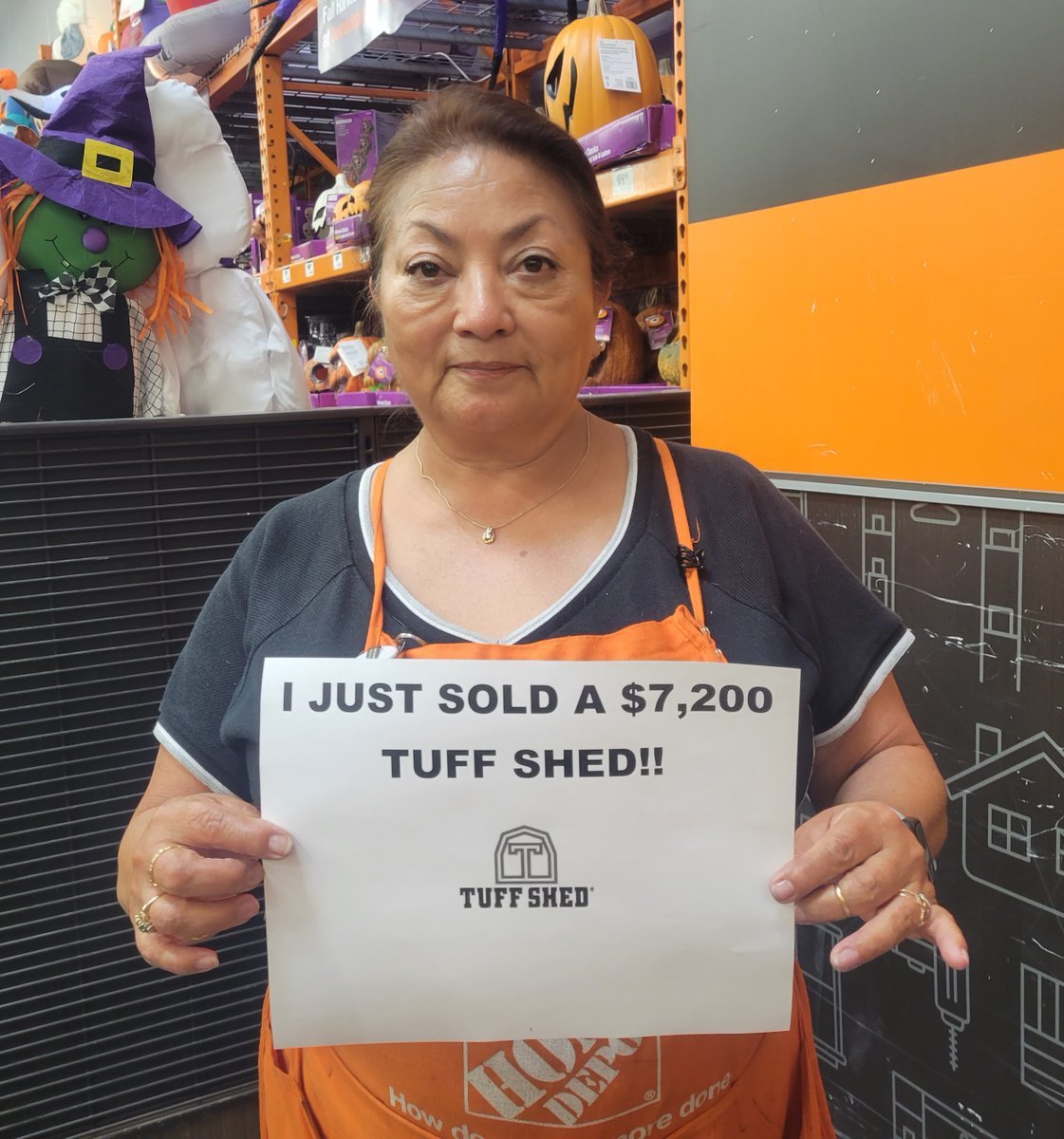 #THD6564 has closed on 2 sheds in 2 days! Rose has bragging rights for today's sale #TuffShed @elizondo_iii @CesarTuff @smitty04 @BrendanMcDowel9 @HRMThomasTHD @13lucylu_HD @CorpusAmy