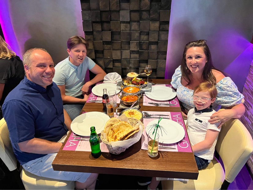 Thomas loves going out for meals with his family, he loves Indian food.

#TuesdayTwitterTakeover #DownSyndrome #WouldntChangeAThing