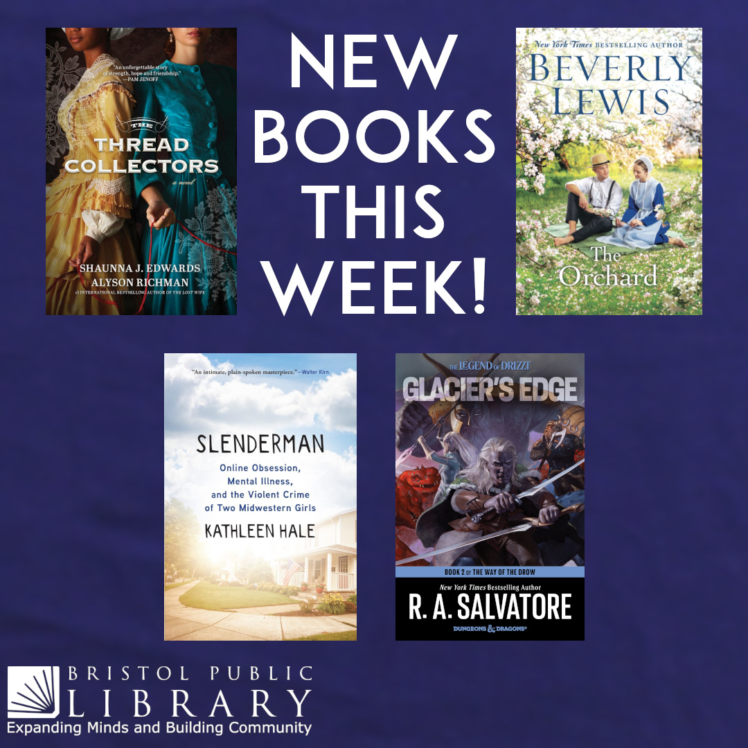 Bristol_Public's tweet photo. It's new book Tuesday! These, along with numerous other titles are hitting the shelves in the next few days.

If you wish to place a hold on these or any of the other new books, call the Reference Desk at 276-645-8781.

#newbooktuesday
#bristolpubliclibrary https://t.co/6IjMskhxDg