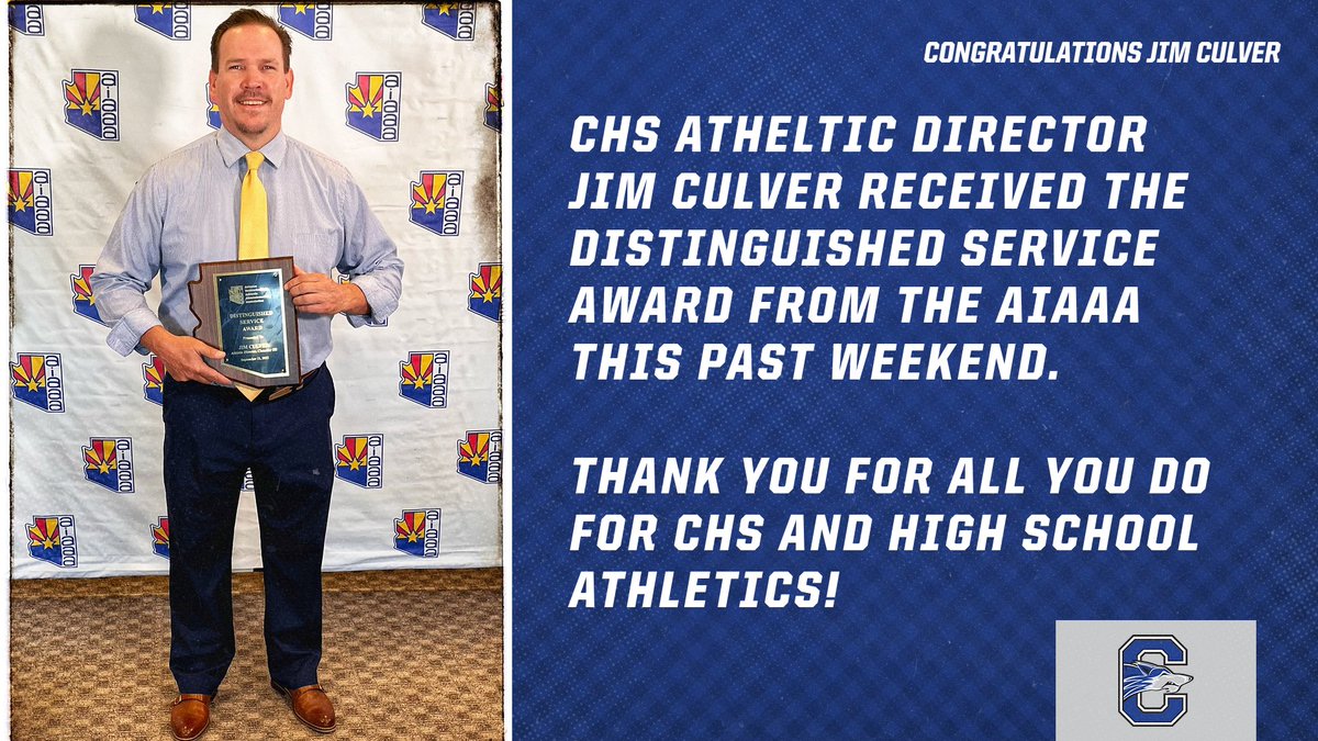 Congratulations to Mr. Jim Culver for being selected as the recipient of the AIAAA Distinguished Service Award.  A well deserved honor for the best AD in the business.