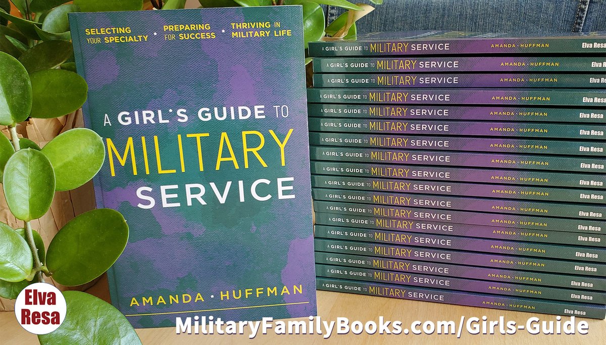 Happy Publication Day to <a href="/AirmantoMom/">Amanda</a>! A Girl's Guide to Military Service helps young women discern if a job or career in the military is right for them and, if so, how to thrive! Sept 13 everywhere books are sold. Direct from <a href="/MilFamBooks/">MilitaryFamilyBooks</a> 
elvaresa.com/a-girls-guide-…