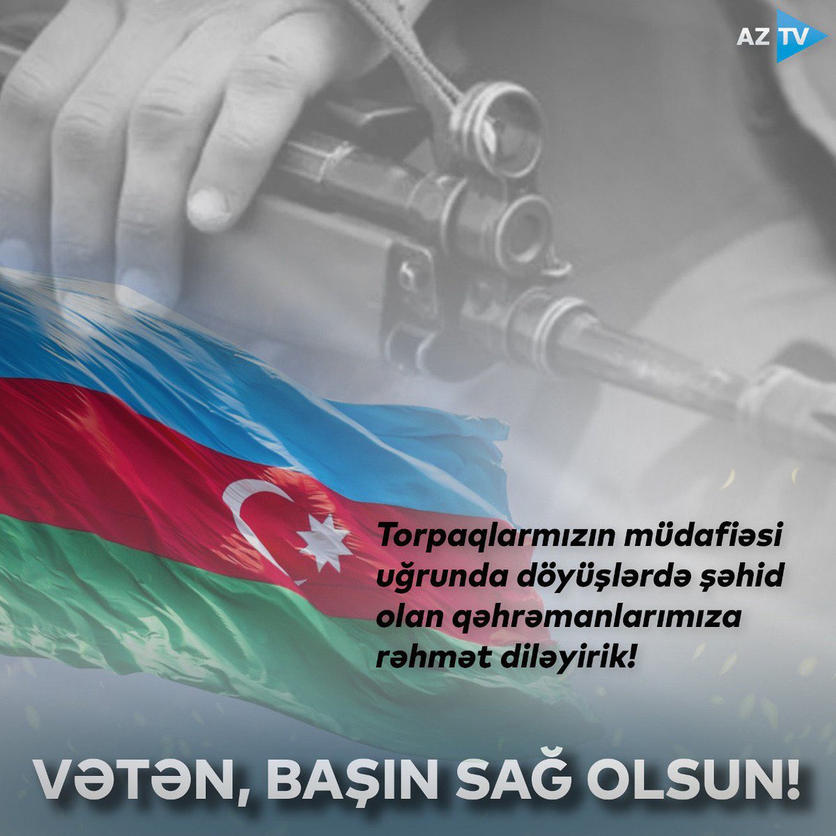aztvresmi's tweet photo. ALLAH ŞƏHİDLƏRİMİZƏ RƏHMƏT ELƏSİN! 

VƏTƏN SAĞ OLSUN! 🇦🇿 https://t.co/3jtWKE1gqh