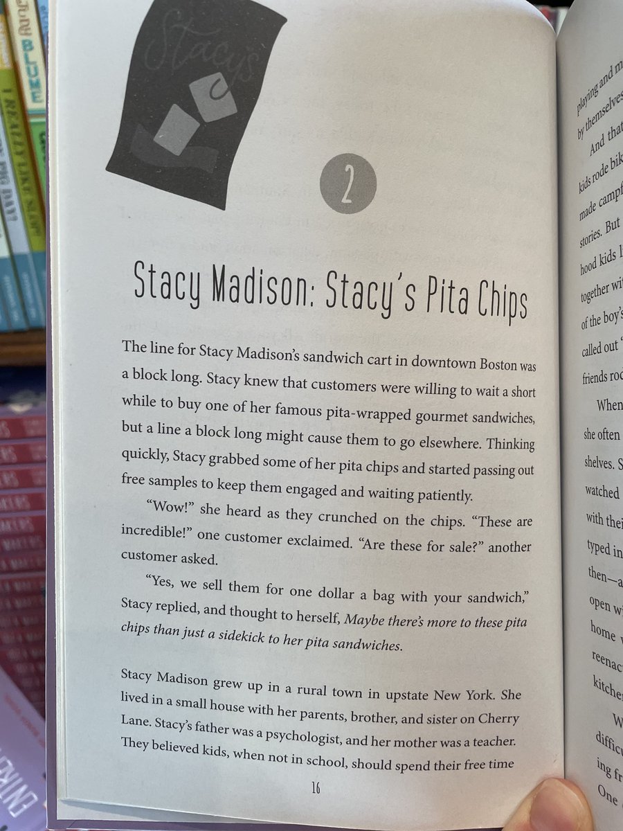 LoweySichol's tweet photo. Excited to announce the first winners of Idea Makers: 15 Fearless Female Entrepreneurs #bookgiveaway @AlwaysAmyZ (teacher in WI) &amp; Heather Russell (teacher in VA). Thanks to Stacy Madison, founder of @StacysPitaChips for the book donations. Stacy's story is featured in Chapter 2! https://t.co/lublxRU3qD