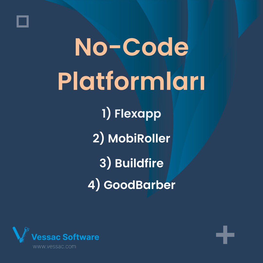 vessac_software's tweet photo. Bugünkü konumuz “Yeni Devrim No Code” 🥳

No-Code platformları ile kod yazmadan uygulama geliştirmek mümkün mü? Diye düşünüyorsanız bu posta göz atmanızı öneririz! 🤩

Kullanabileceğiniz birçok platformla kod yazmadan uygulama geliştirmek artık mümkün! https://t.co/C2omkV7vrf