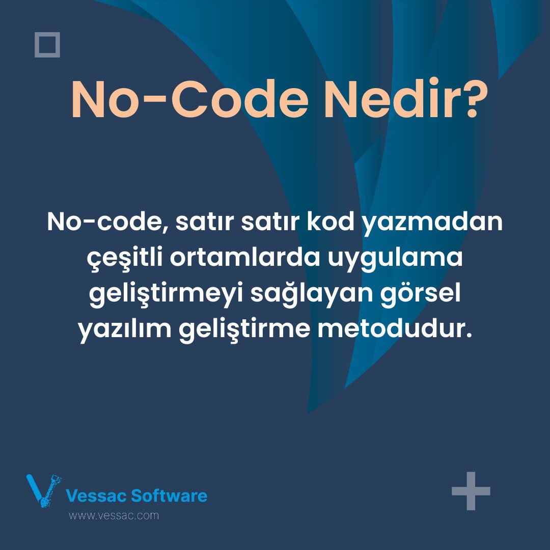 vessac_software's tweet photo. Bugünkü konumuz “Yeni Devrim No Code” 🥳

No-Code platformları ile kod yazmadan uygulama geliştirmek mümkün mü? Diye düşünüyorsanız bu posta göz atmanızı öneririz! 🤩

Kullanabileceğiniz birçok platformla kod yazmadan uygulama geliştirmek artık mümkün! https://t.co/C2omkV7vrf