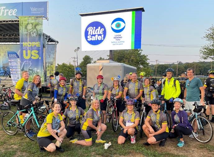 YNHH's tweet photo. Thank you to all the riders and donors who came out to support the @CTFRide benefitting research and care at @SmilowCancer Hospital and Yale Cancer Center. #closertofree https://t.co/Z1bVYRyRdc