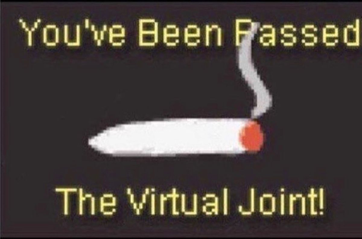 MyMedCard_app's tweet photo. Your turn! Pass it on to your stoner bestie 👯 😎 

#MyMedCard #virtualjoint #cannbiscommunity #passiton https://t.co/gRgdFj2fTA