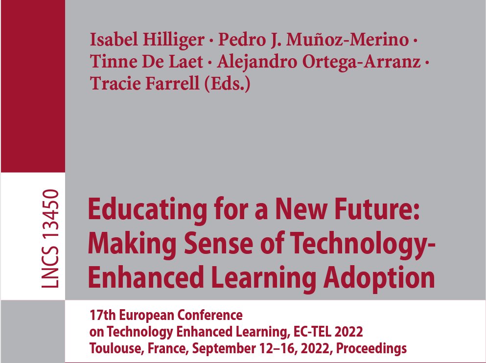 <a href="/pawslab/">pawslab</a> paper  "Who are my peers? Learner Controlled Social Comparison in a Programming Course" will be presented at #ECTEL2022 tomorrow at 13:30 CET. Tune in or read our paper in the conference proceedings - link.springer.com/chapter/10.100…