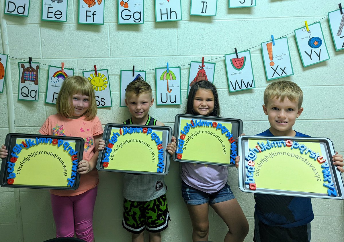 The kids were excited to practice letters and sounds by building an alphabet arc today! I love their enthusiasm for learning! <a href="/Creeksidetweet/">Creekside ECS</a> #WEareLakota #NeedtoSucceedCECS