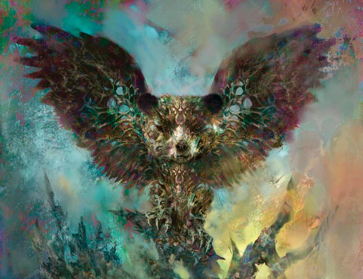 livingcardsmtg's tweet image. I Photoshop @paddingtonbear into a magic card until I don't: Day 123