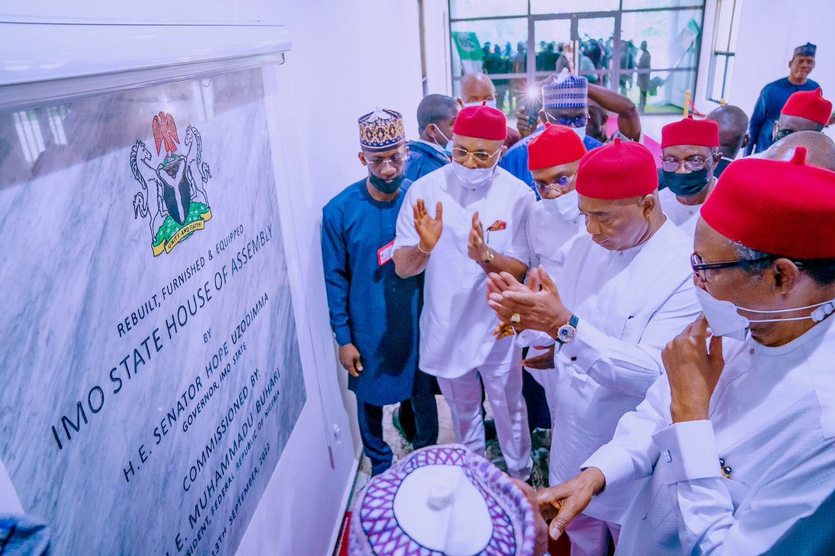 DavidsOffor's tweet photo. Jpegs from today's Presidential visit to Imo state by President Buhari to commission signature projects of Gov Hope Uzodimma @Hope_Uzodimma1
Owerri -Okigwe, Owerri -Orlu roads etc
#PMBinImo #HopeatWork https://t.co/6rayOvJh0p