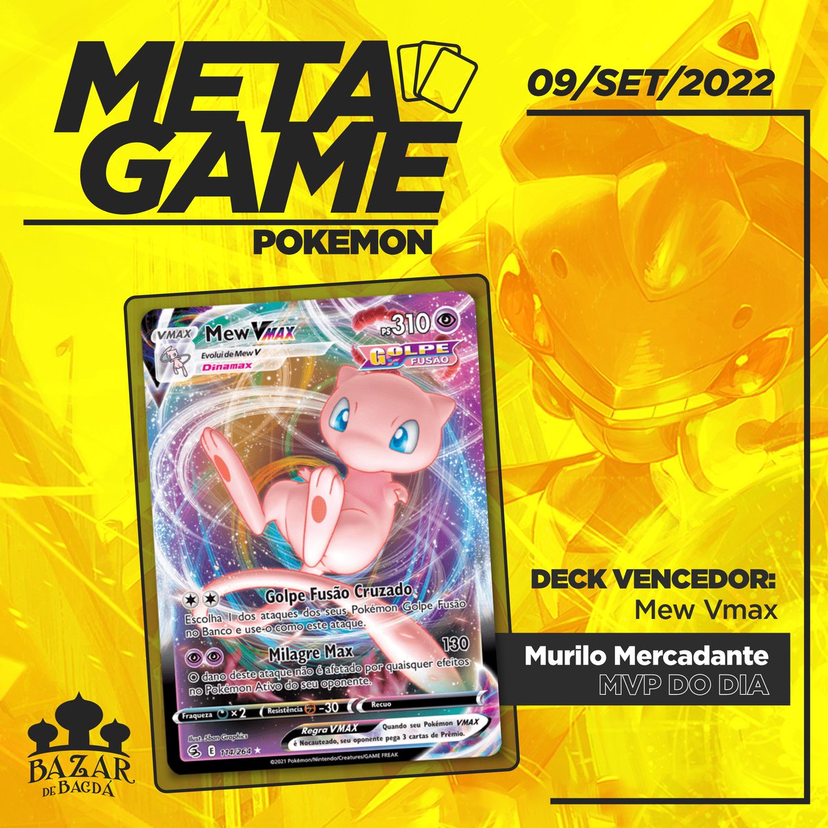 bazardebagda's tweet photo. Toda sexta rola uma super torneio de Pokémon aqui na loja!!!
Bora jogar com a gente?
#metabazar https://t.co/nC6eMupwTP