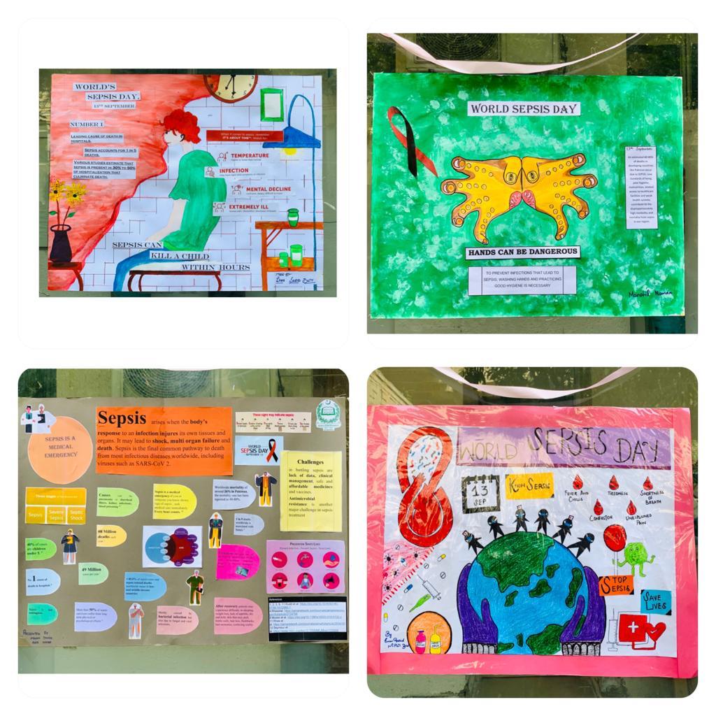 RabaabZ's tweet photo. For #WorldSepsisDay an awareness session and quiz competition held at @IslamabadPims followed by poster competition @QAU_Official with support of @IneosOxford #StopSepsis #SaveLives 
@RidaToufiq @ismailshah527 https://t.co/RU77xIwaw6