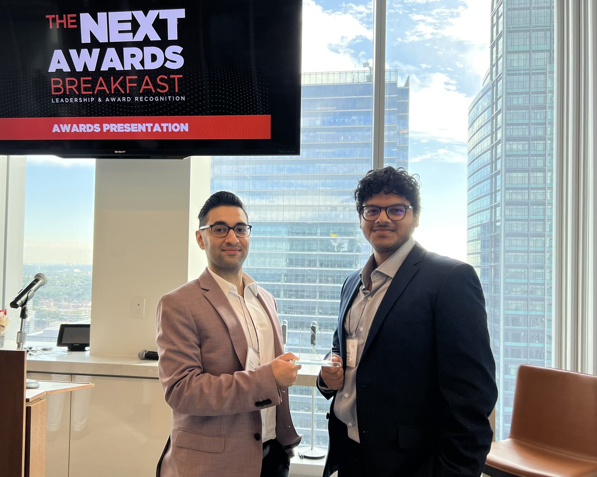 We are honoured to receive this year’s Hatch Award for <a href="/_NextAI/">Next AI</a> Outstanding Venture.

Huge thanks to <a href="/NEXT_Canada/">NEXT Canada</a> for helping us grow as a company and as founders, and special thanks to the ‘22 cohort of founders for their valuable feedback and support!