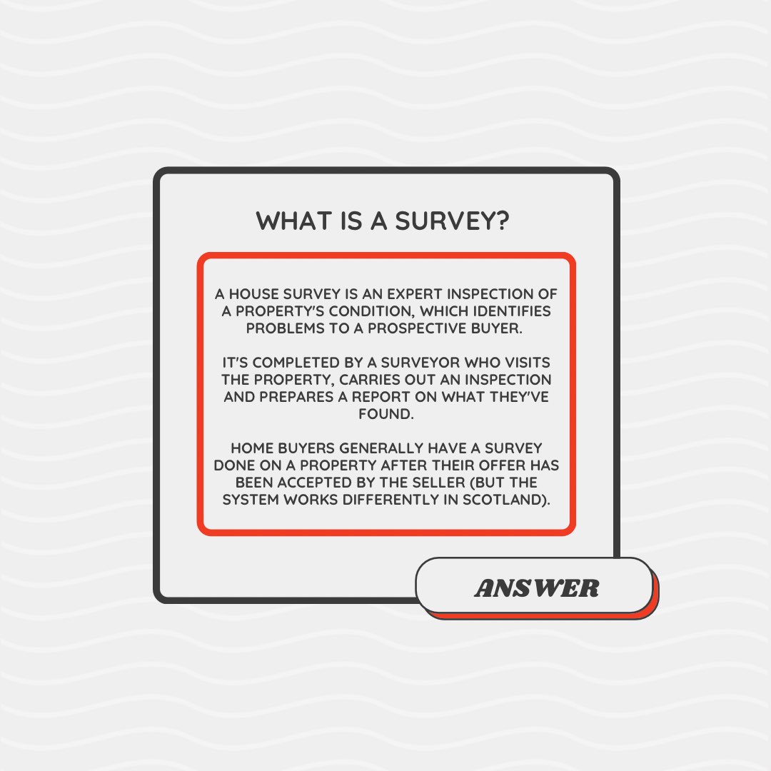 You asked, we answered! #whatisasurvey #house #mortgage #process