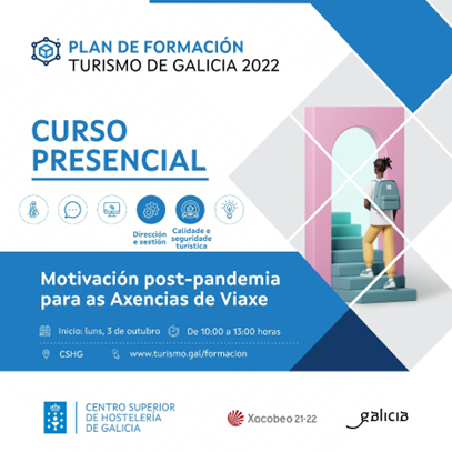 noainnova's tweet photo. CURSO MOTIVACIÓN POSTPANDEMIA PARA LAS AGENCIAS DE VIAJE Y EMPRESAS TURÍSTICAS- MODALIDAD PRESENCIAL 3 de Octubre inscribete en: 
https://t.co/fZYws7iSMA https://t.co/shU2L6dsin