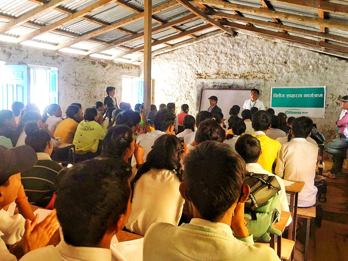 PremPrakashBud6's tweet photo. Its all about todays.
#DigitalLiteracyProgram
Organised by Citizens Bank International Ltd. Dolpa Branch.
Interacting with this people feels energetic and vibrant.
Thank You Saraswati Secondary School Family for providing us this amazing time https://t.co/IYMmtiG3fK