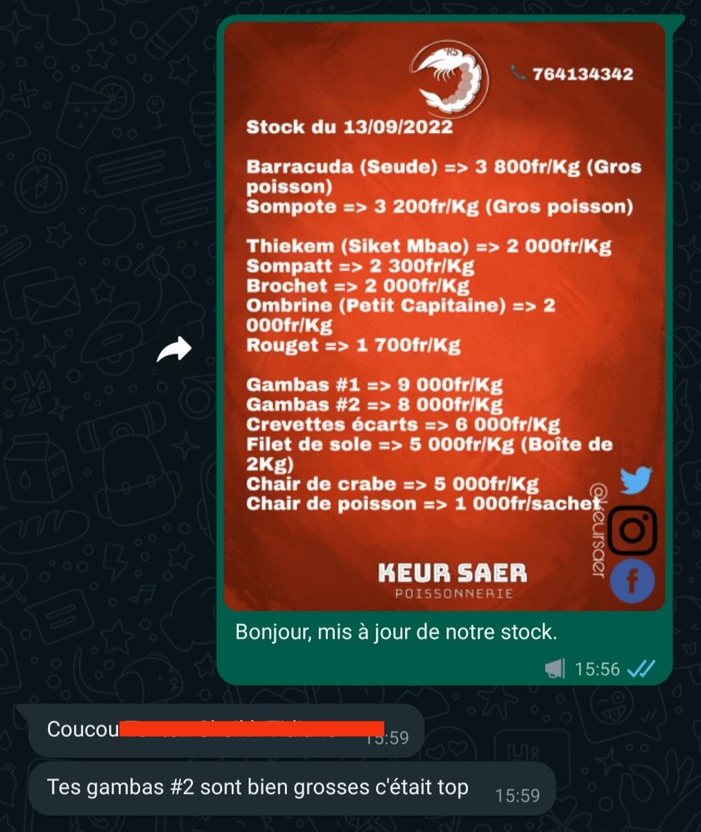 KeurSaer's tweet photo. Oulala 😍😍 C'est toujours un bien immense d'avoir des retours et conseils concernant la qualité de nos produits et services.
Merci à vous chers clients🙏🏾 https://t.co/Q4g0xQ95le