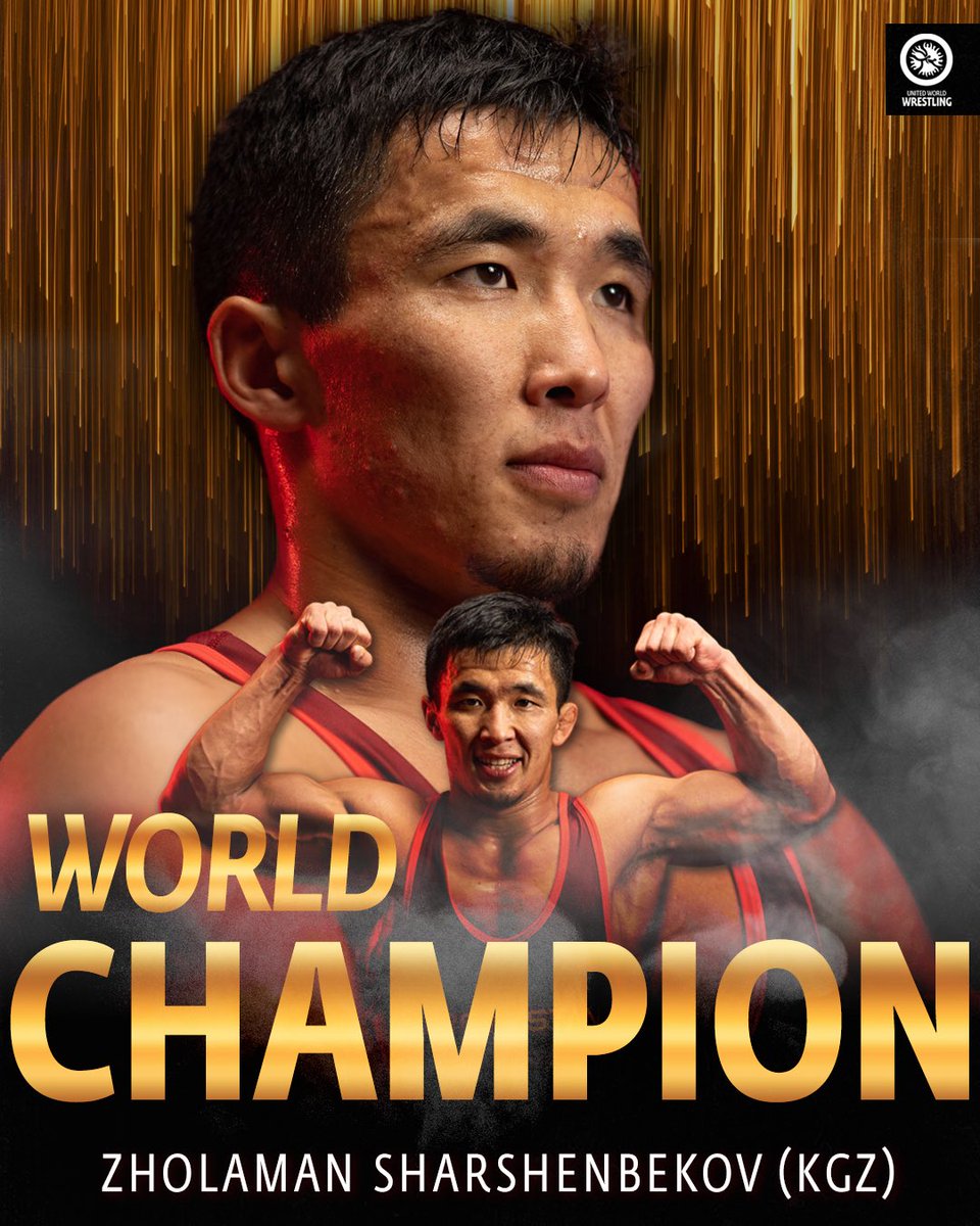 wrestling's tweet photo. Champion or the world, Zholaman SHARSHENBEKOV 🇰🇬. https://t.co/uHqpoFpNu8
