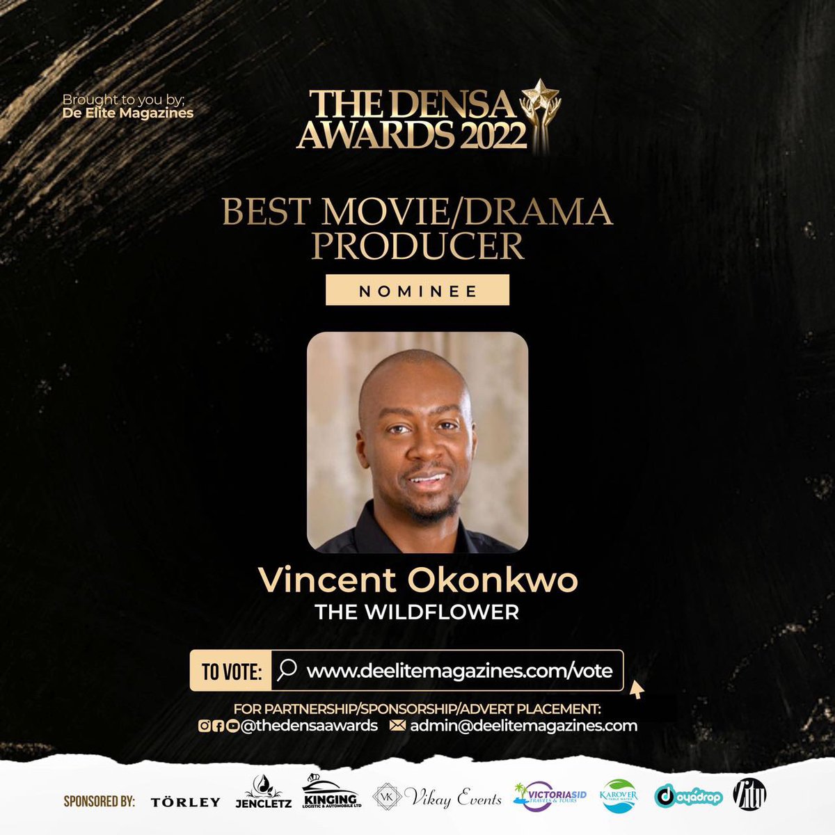 VincentOkonkw's tweet photo. I’ve been nominated by DENSA kindly vote to keep us at the top of the pyramid  🙏🙏🙌 https://t.co/vA1Dx0UuUv