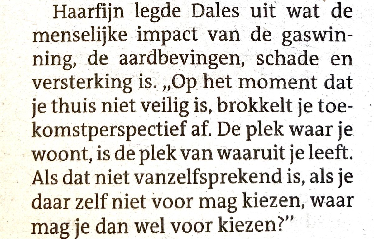 Veel bewondering voor het zorgvuldige  en heldere verhaal van Melissa Dales bij de Parlementaire Enquête Gaswinning. Terugkijken voor wie het nog niet zag.