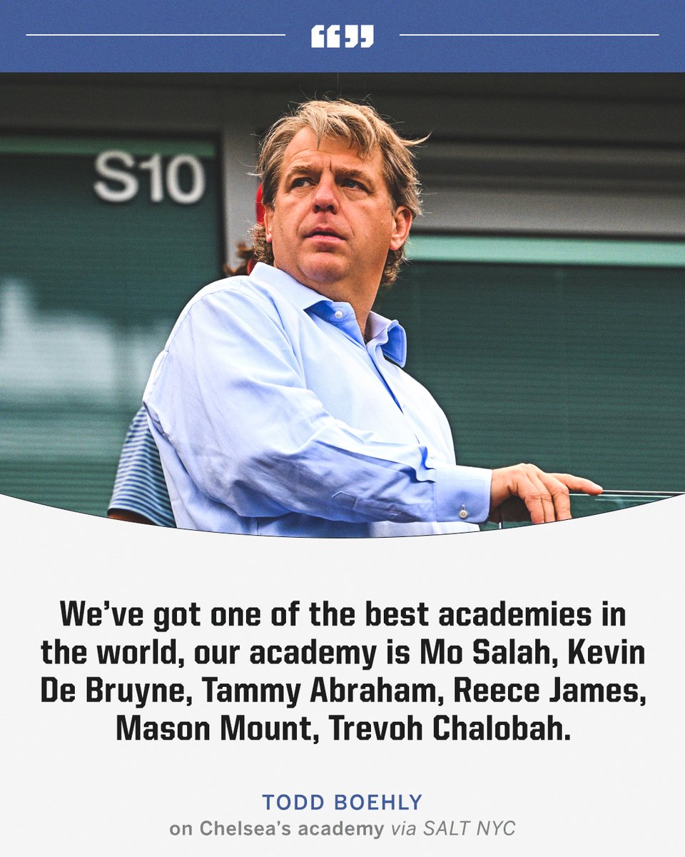 ESPNFC's tweet photo. Todd Boehly on Chelsea's academy... https://t.co/vLFXHpsk8k