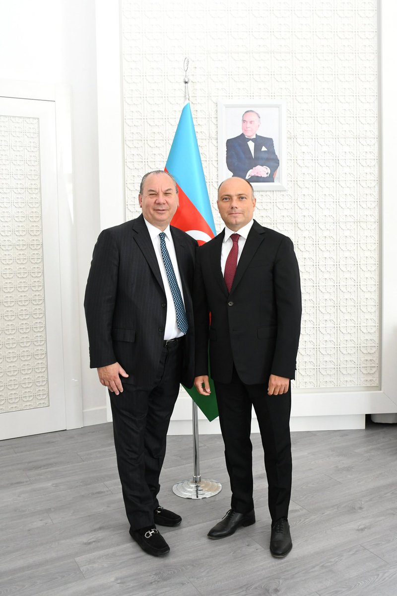 Anar_Karim's tweet photo. Had very good exchange with my dear friend @RabbiMSchneier President of @FFEUnyc on regional issues related to peace and security. We discussed our upcoming projects within #Peace4Culture global campaign and #BakuProcess https://t.co/6zuU0GQ7aT