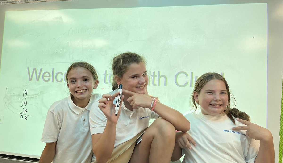 mathinformed's tweet image. Middle School Math Club is off to a great start this year! I mean just look at this enthusiasm 👊🏻🤓💃🏼 #McLeanSchool