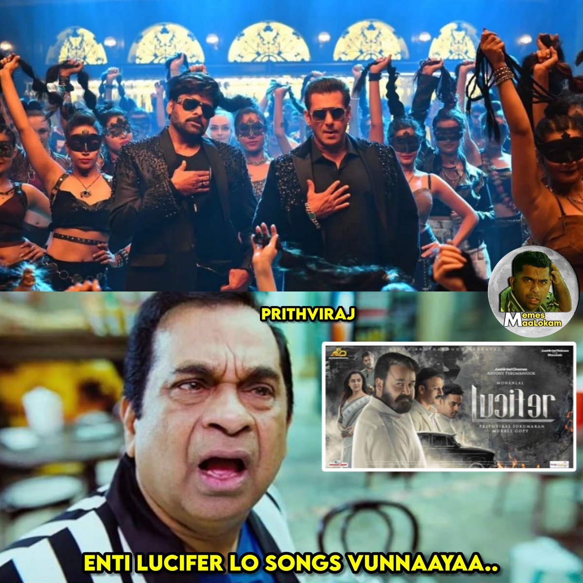 Nb4Ea's tweet photo. Prithviraj be like 😳
Telugu lo anthe 😜
#Luciferremake #Lucifer #Godfather #megastars #Chiranjeevi #Salmankhan #PrithvirajSukumaran #Songs #Malayalam
Follow @Nb4Ea 👈 https://t.co/hnz28qXTeR