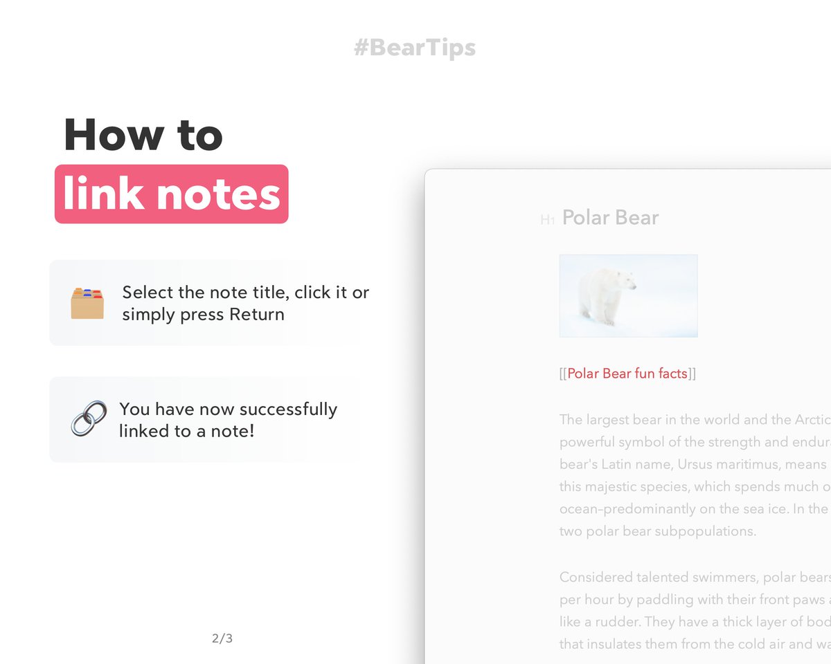 Bear - Markdown Notes tweet media