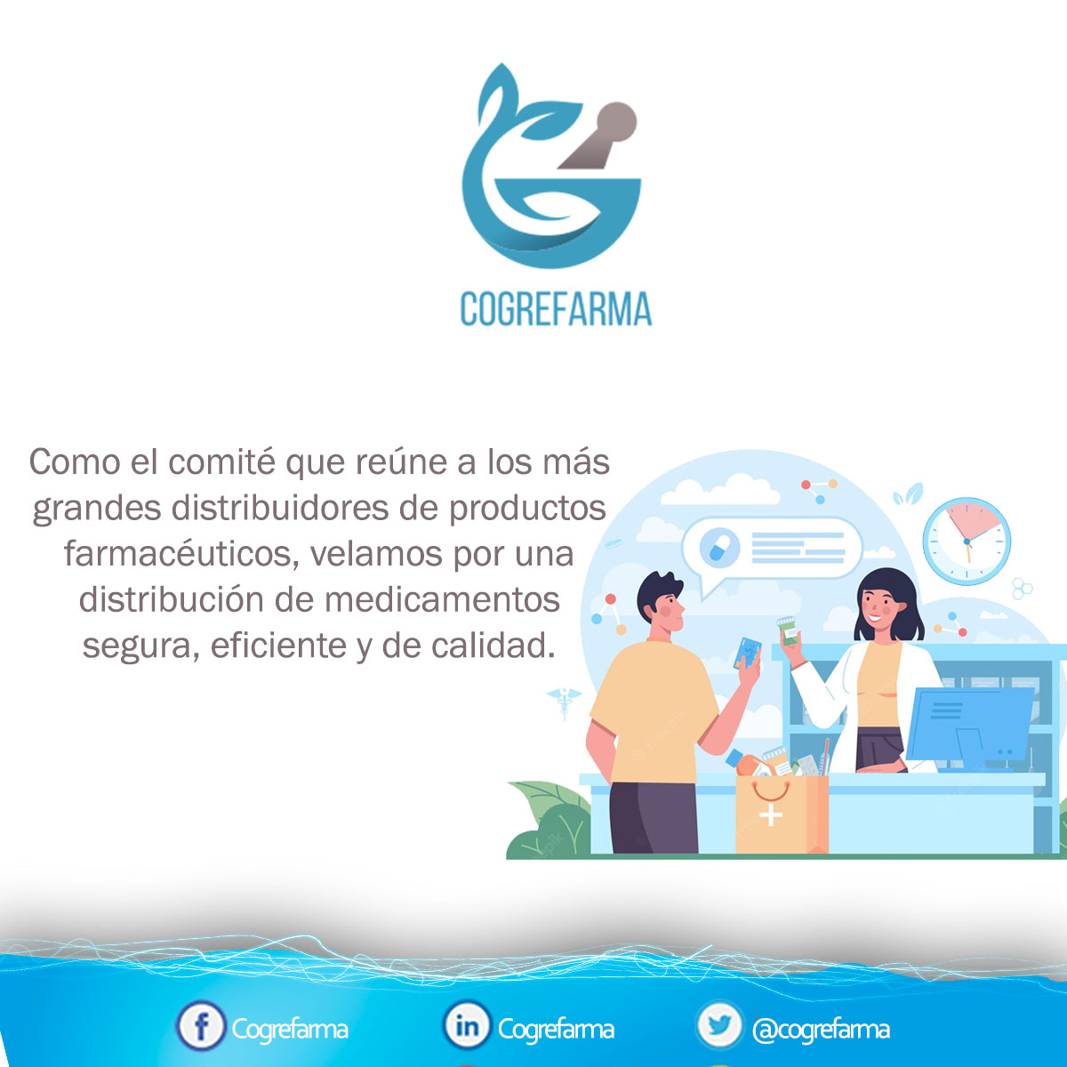Para lograr desarrollar una óptima atención en el ámbito de la salud, es fundamental que los medicamentos sean de fácil acceso y que su elaboración cumpla con los mejores estándares de calidad mundial. 

#cogrefarma #Distribuidores #productosfarmaceuticos