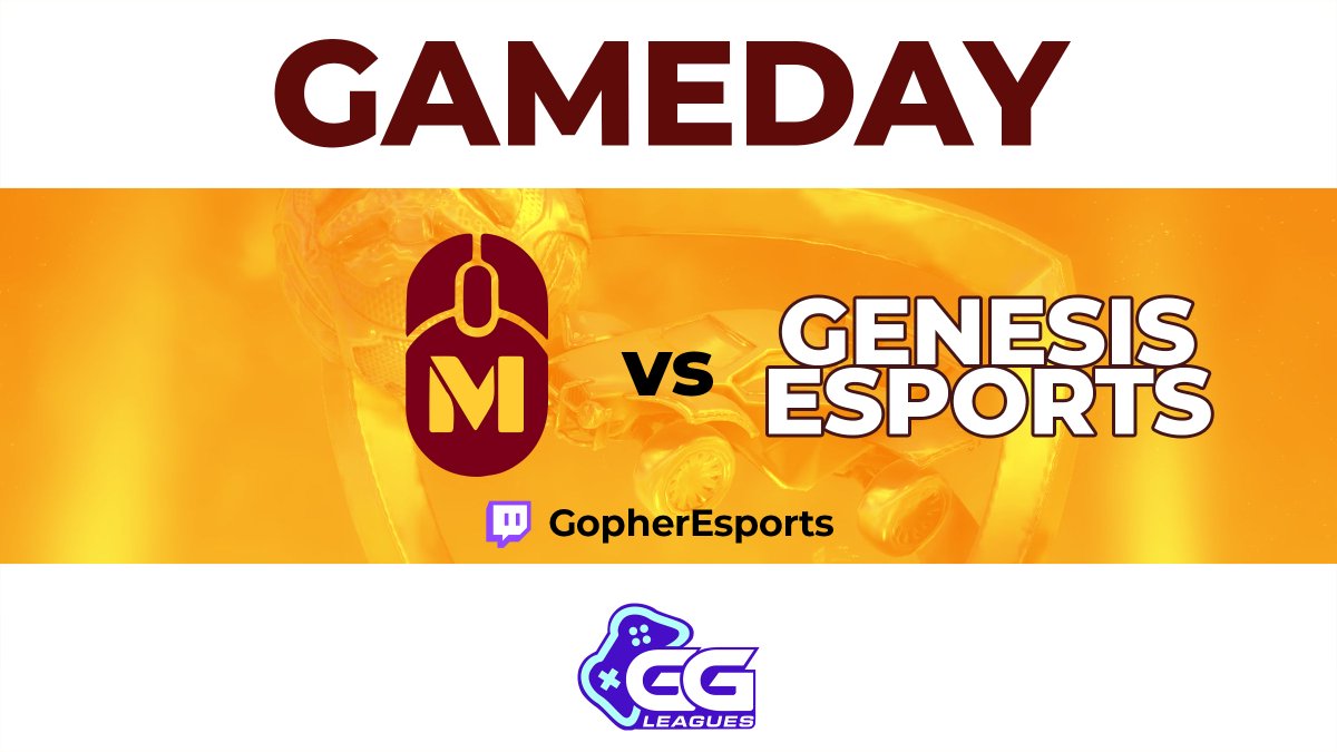 esportsumn's tweet photo. GAMEDAY!

Our Gold Rocket League team takes to pitch in their first match of the GGLeagues Fall Division taking on Genesis Esports! Tune in tonight at 6:45 PM CST when we go live!

https://t.co/Kphr92vl9i https://t.co/3fYwTu9zKT