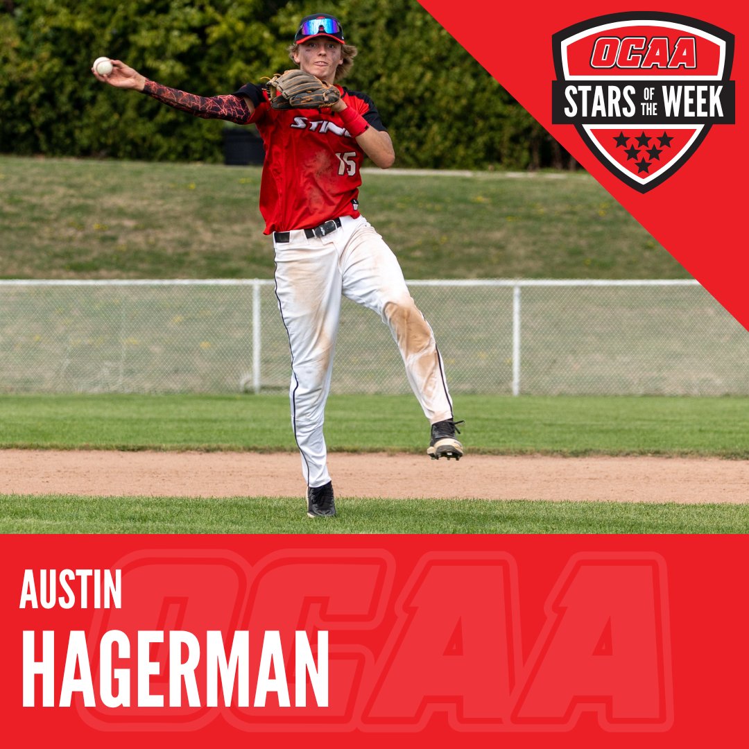 TheOCAA's tweet photo. ⭐️ OCAA Star of the Week
🙂 Austin Hagerman
⚾️ @SenecaSting 
🏫 @SenecaCollege 
✏️ Aviation
🗓️ 1
🎓 @HolyCrossPTBO
🏠 #Peterborough
ℹ️ https://t.co/nqb8ERJn2d https://t.co/CA1rnjCZan