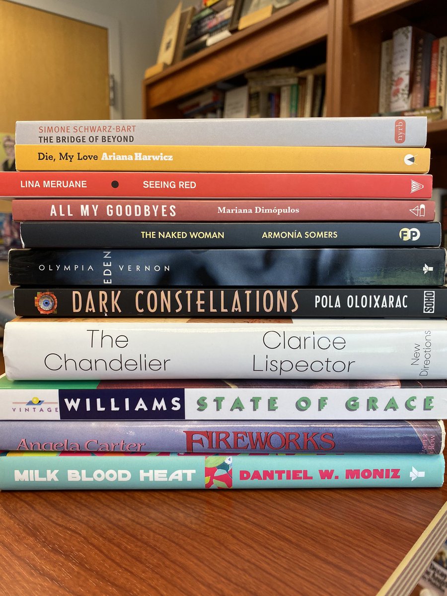 KentWascom's tweet photo. Galley-bragging but also galley-humbled to have had the chance to read Astrid Roemer’s ON A WOMAN’S MADNESS in Lucy Scott���s marvelous translation, coming in Feb. from @TwoLinesPress 

This book is so incredible, y’all. Got me stacking up titles that vibe. https://t.co/JyKeoo7YKs