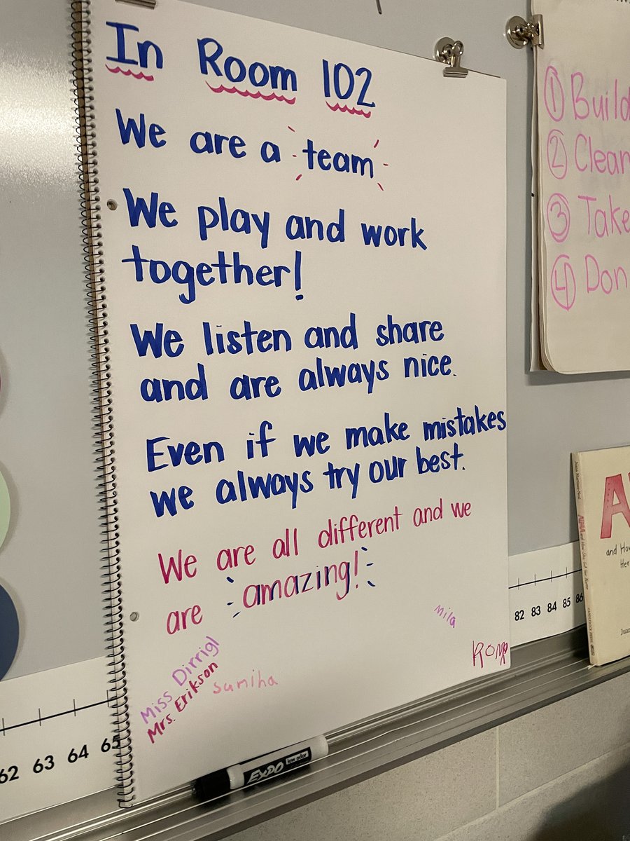 Loved crafting a mission statement with these leaders in <a href="/MissDirrigl/">Maggie Dirrigl</a> 's room 💙💛