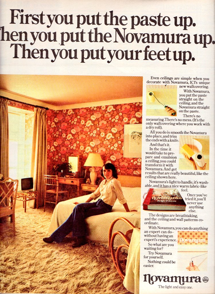 Graeme Wood on Twitter: "In 1977 First you put the paste up. Then you ...