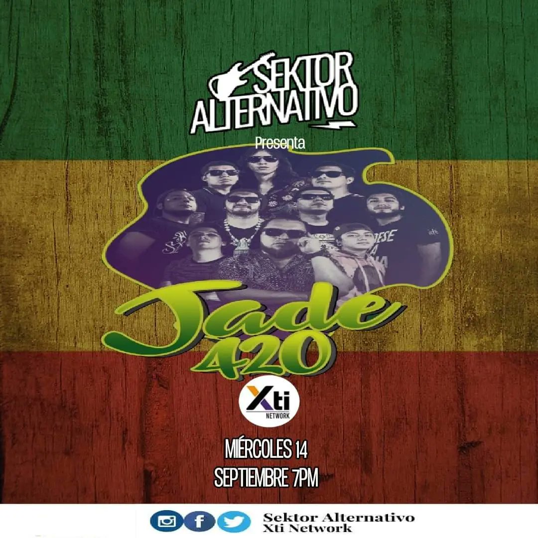 sektalternativo's tweet photo. Este #MiércolesAlternativo no te pierdas las entrevistas que tenemos para ti:

@marksinestra 
#Camazoo
#Jade420

¡No te lo pierdas!

📆 14 de septiembre 
🕖 7pm
📺 @XtiNetwork https://t.co/OBwdT7Cklj
