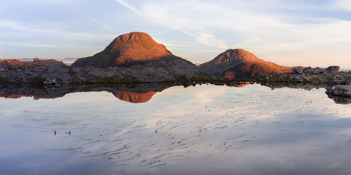 A beautiful evening on Saturday with not a breathe of wind. Bonus points for naming the two mountains.
<a href="/VisitScotland/">VisitScotland</a> <a href="/TGOMagazine/">The Great Outdoors</a> <a href="/walkhighlands/">walkhighlands</a> #scotland