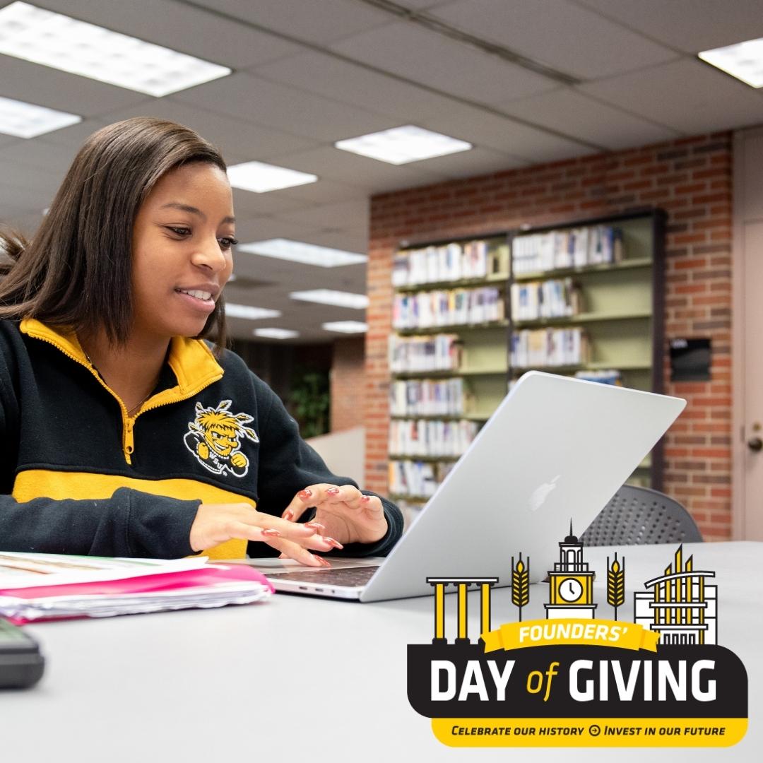 Founders' Day of Giving is almost upon us! 🎉 We gratefully have received a matching challenge gift of $5000 from Marijean Berg! Can you help us match it? Visit ow.ly/Q3CF50KFNl7 to #GiveWSU!
#ShockersGive
