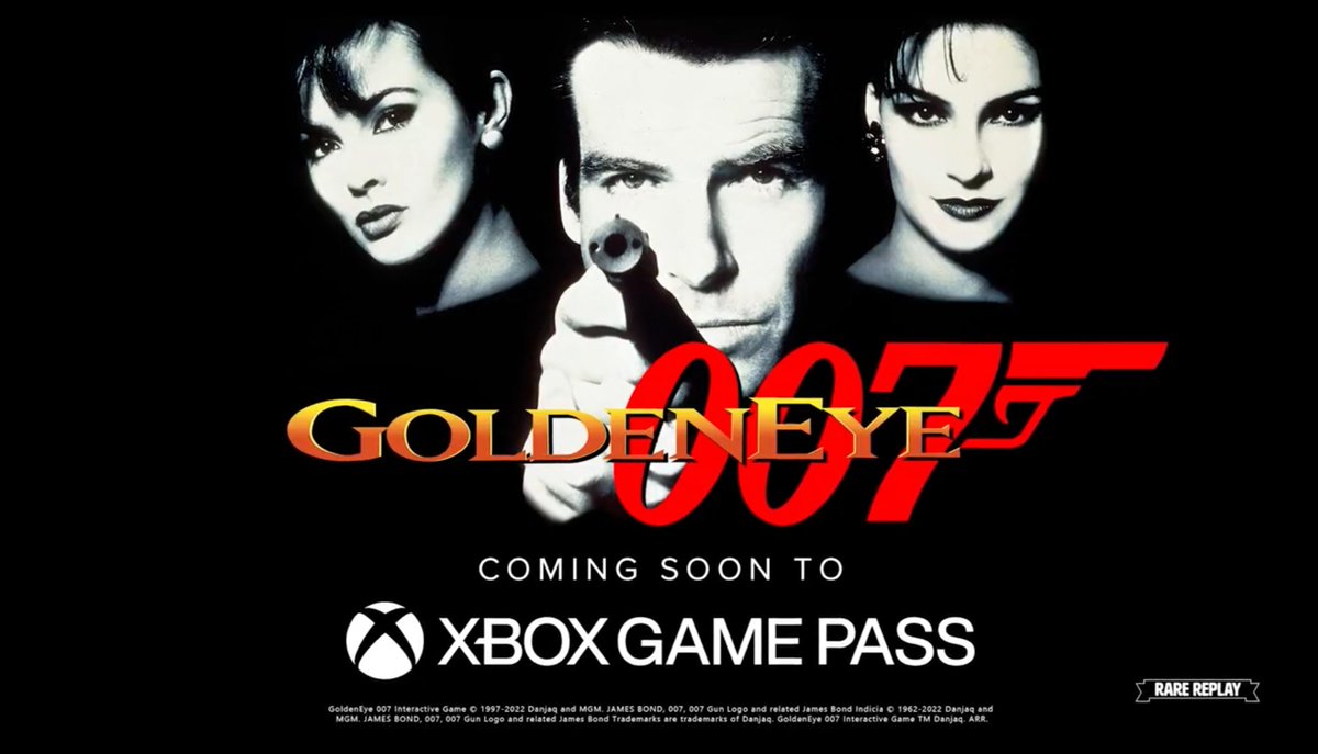 XboxJournal's tweet image. Goldeneye 007 is coming to Xbox Game Pass! If you own a digital copy of Rare Replay, you'll be able to download Goldeneye at no additional cost. #XboxGamePass