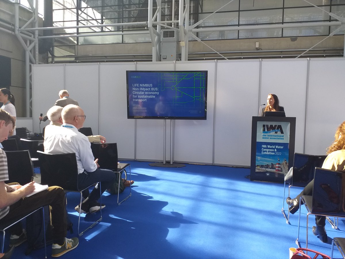 CETAQUA's tweet photo. Today, at the #IWA #WorldWaterCongress, our colleague @CMCastroBarros, from #Cetaqua, discussed about #water 💧 and #energy ⚡️.
Celia presented the #LIFENimbus project which aims to foster circular economy for a more sustainable transport. ♻️

@IWAHQ
https://t.co/j4ytxgM5IN https://t.co/pEXu8QP2L5