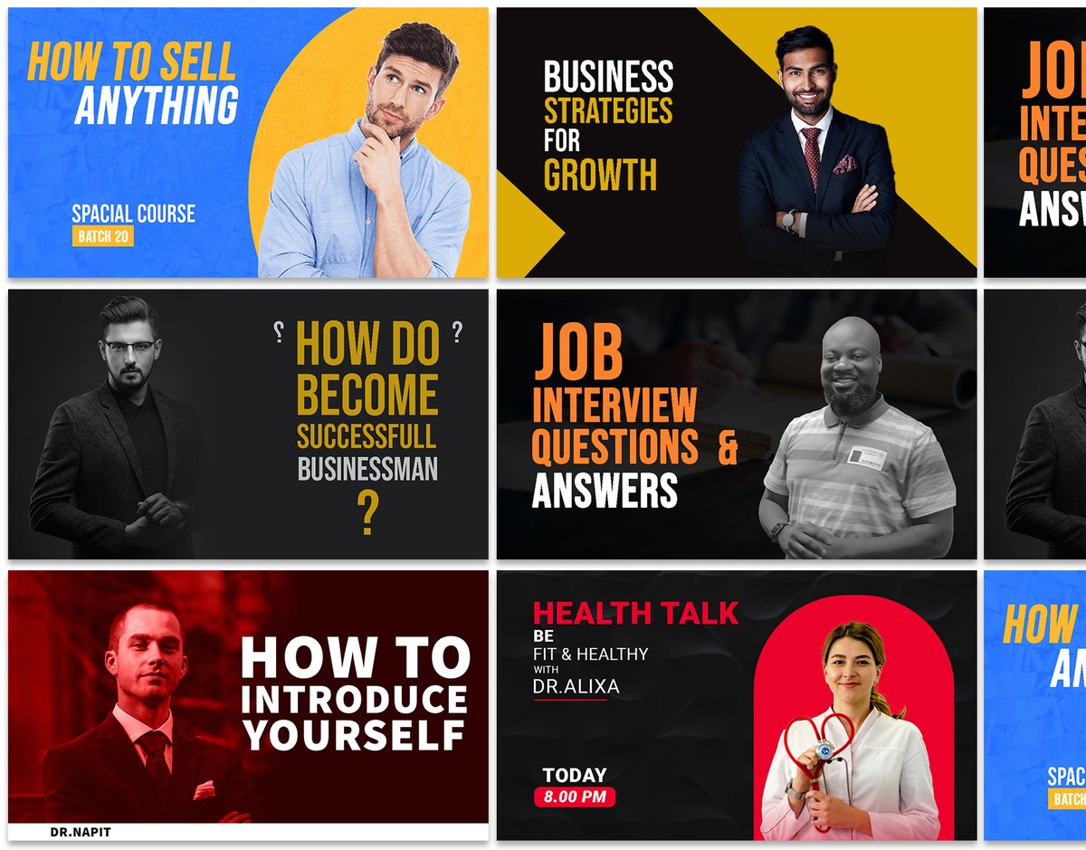 For Full project view click here 👉: cutt.ly/rCNpCUJ

#explicatedesign #explicate #shamsuddinexplicate #antorexplicate #tanvirexplicate_ #thumbnaildesign #youtubethumbnail #Fasion #business #doctor #jobinterview