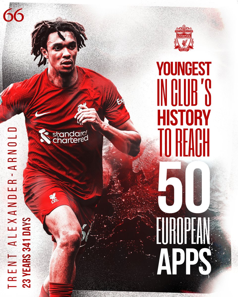 A milestone European night for <a href="/TrentAA/">Trent Alexander-Arnold</a> 👏