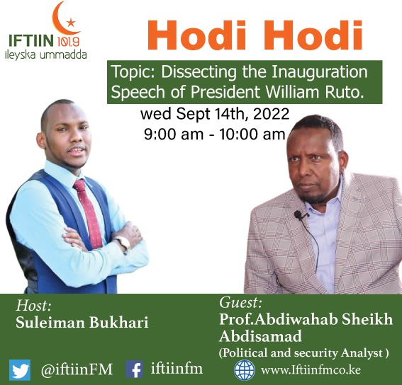 Tomorrow morning we will explore the first speech of President @WilliamsRuto on day one, the directives ,the cheer to @IEBCKenya ,the @Kenyajudiciary ,the @NPSOfficial_KE & the promises .
@AbdiwahabSheik7 will be my guest.
The interview starts at 8AM.
#Rutothe5th
@TheGreatKBC