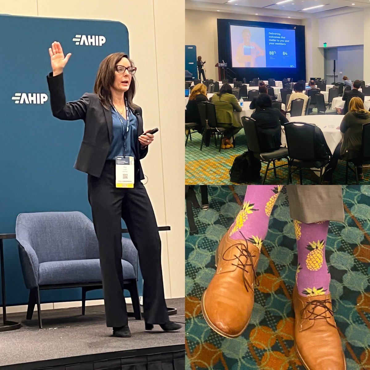 CJ Mark leading a great session at #AHIPdigital on #precisionhealth and the positive impact it has on people. “It's time for a transformational shift in thinking and approach… #gutmicrobiome science is at the center and can make behavior change sustainable and attainable.”